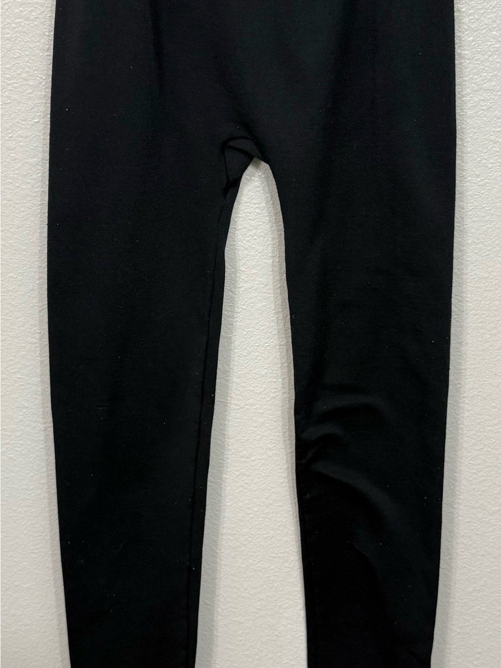 Pink Rose Black Fleece Lined Leggings Size Large